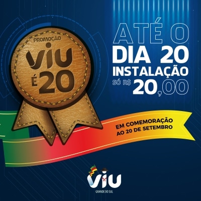 Tá rolando promoção: Viu é 20