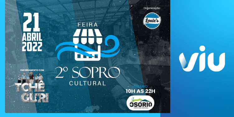 Viu participa da 2ª edição do Sopro Cultural em Osório