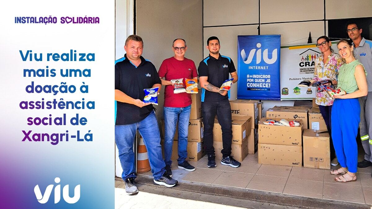 Viu realiza mais uma doação à assistência social de Xangri-Lá