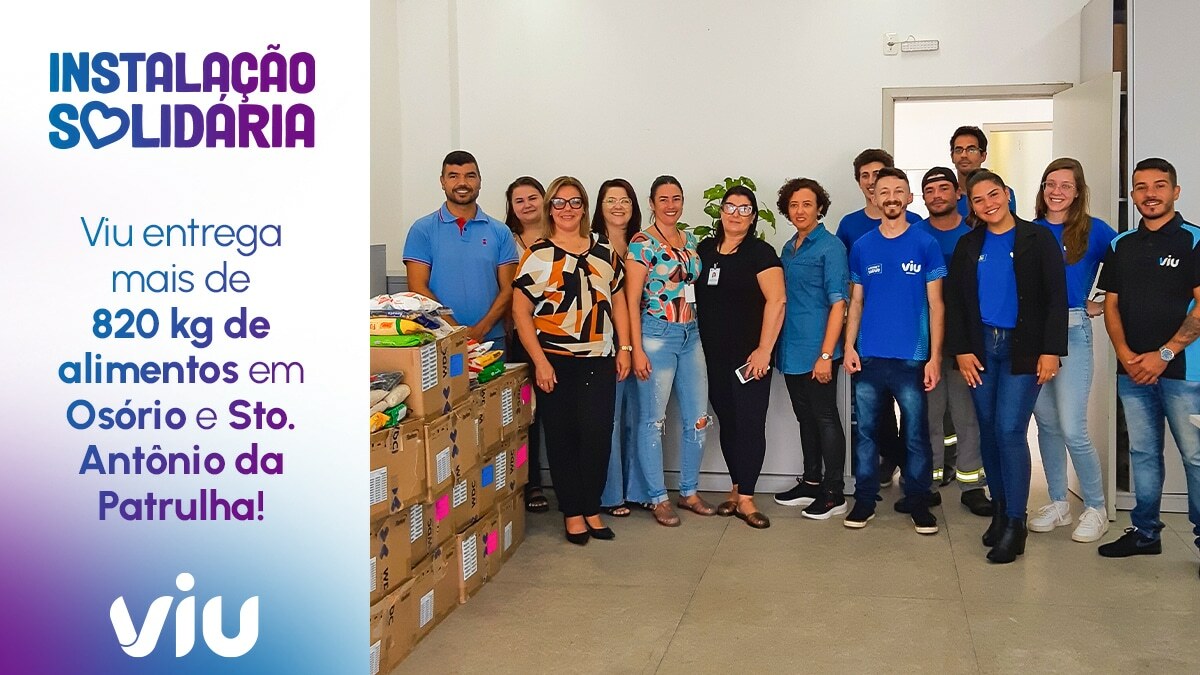 Osório e Santo Antônio da Patrulha recebem doações da Viu
