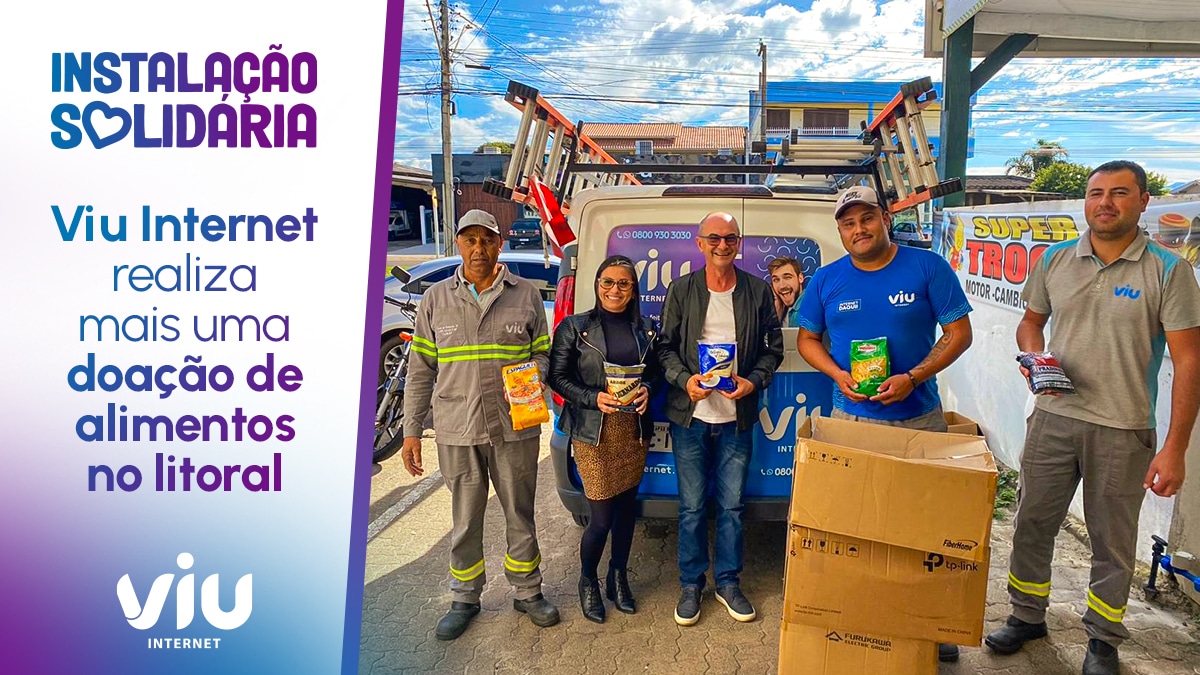 Viu realiza mais uma doação de alimentos no litoral gaúcho