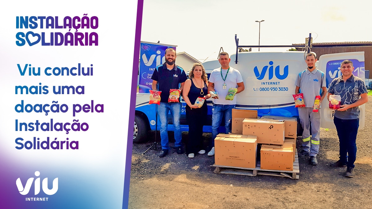 Viu Internet doa alimentos ao CRAS de Osório