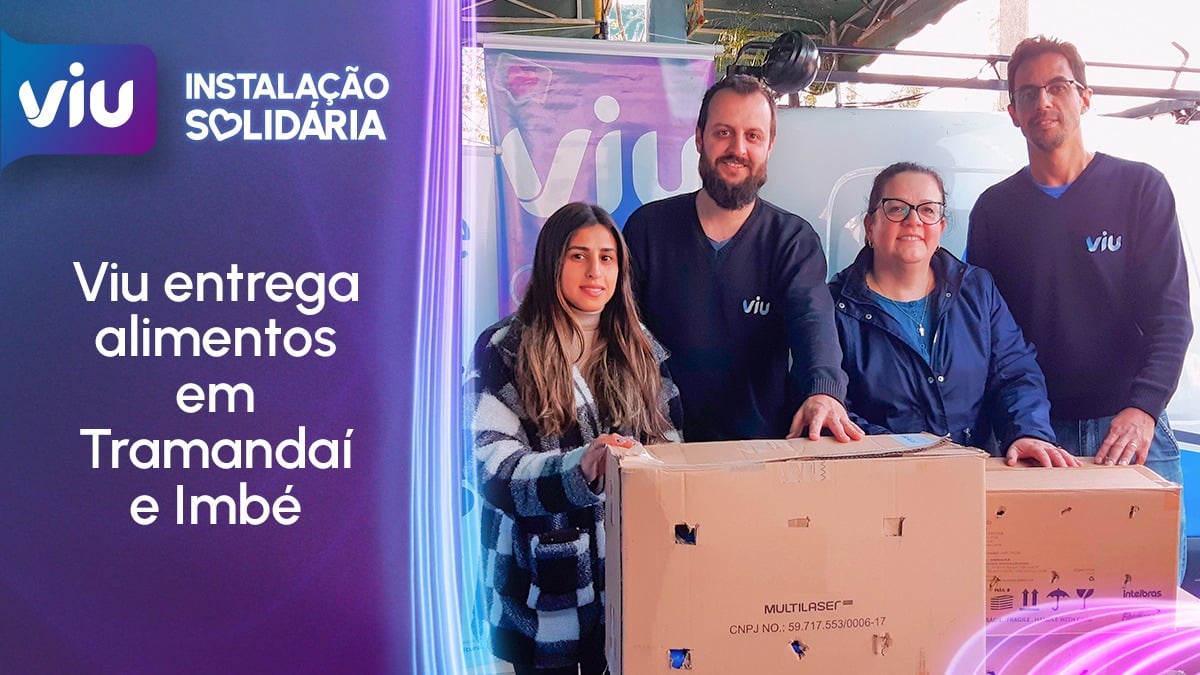 Tramandaí e Imbé recebem doações da Viu Internet