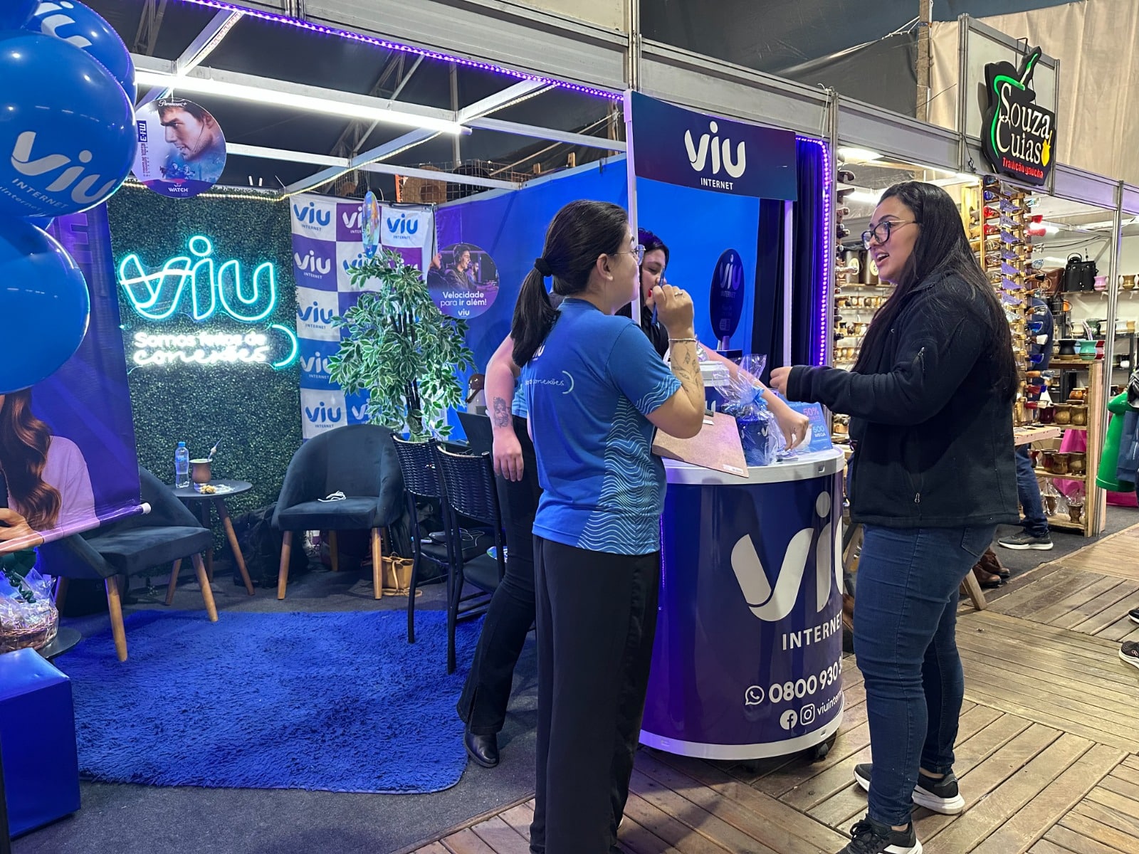 Viu Internet marca presença na Fenacan com ofertas e brindes exclusivos