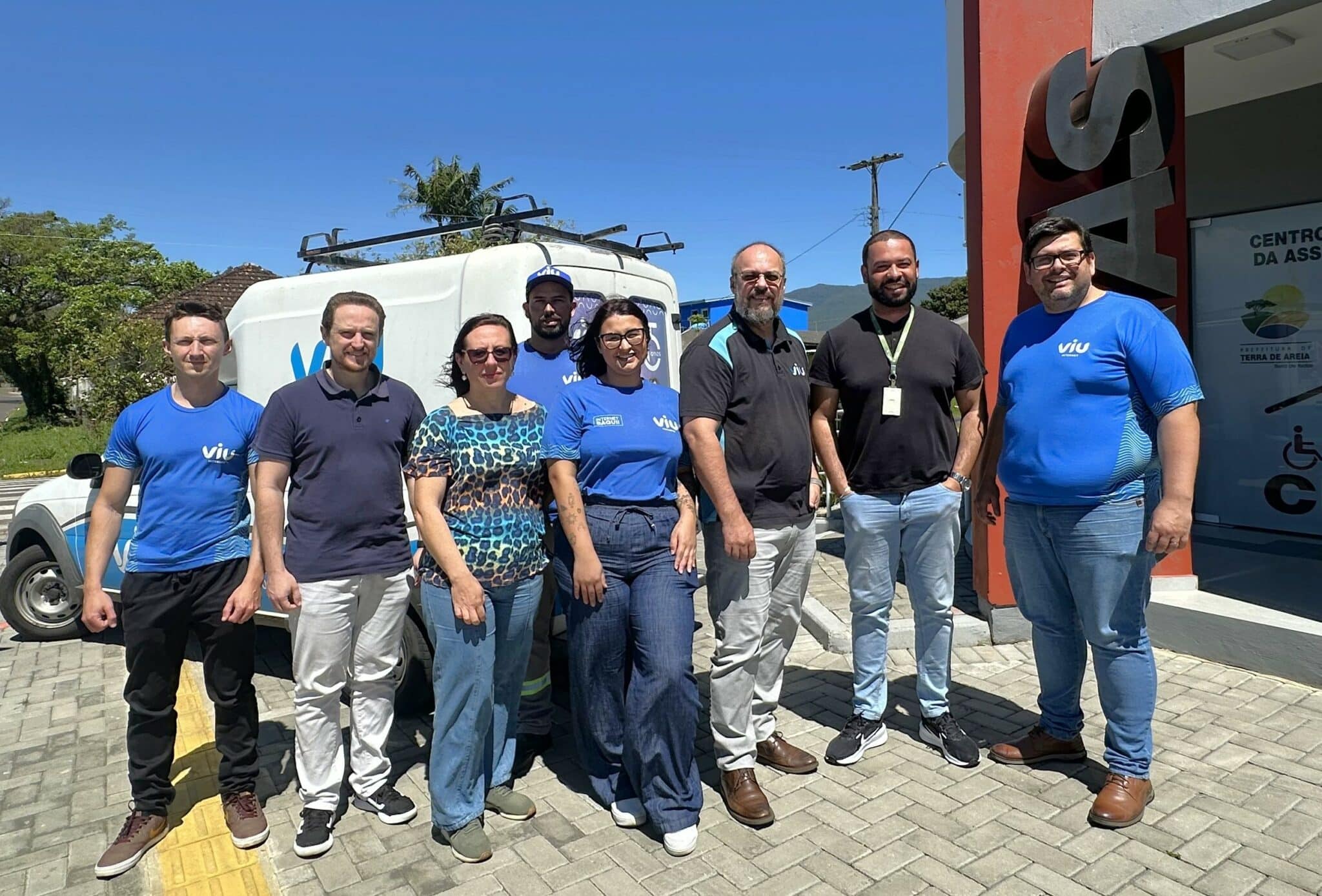 Primeira doação da Viu Internet em Terra de Areia leva 400 quilos de alimentos ao CRAS