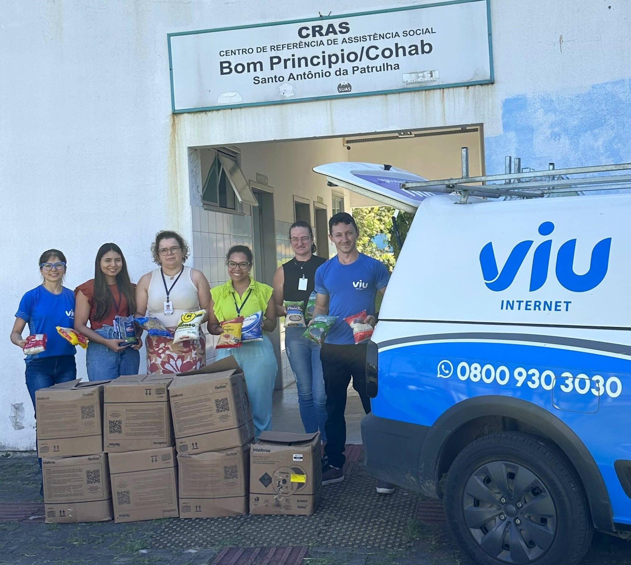 Viu Internet reforça compromisso social com doação em Santo Antônio da Patrulha