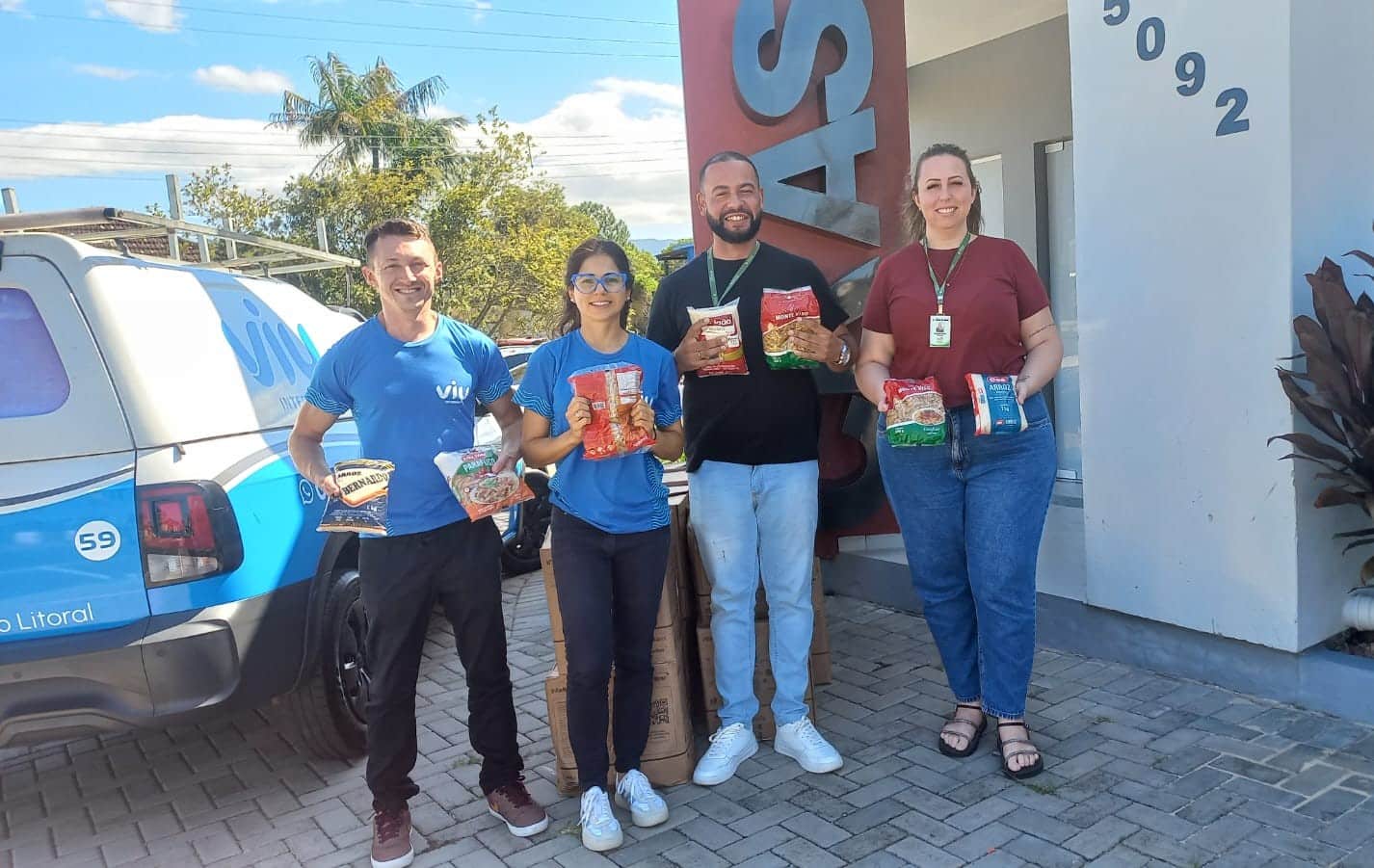 Viu Internet realiza nova doação de alimentos em Terra de Areia